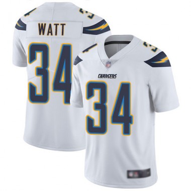 Los Angeles Chargers NFL Football Derek Watt White Jersey Men Limited  #34 Road Vapor Untouchable
